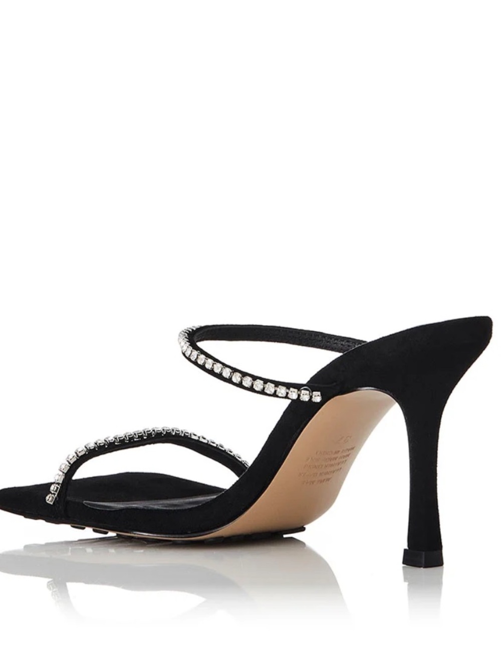 Alias Mae Black Crystal-Embellished Heeled Sandal - Picture 3 of 7